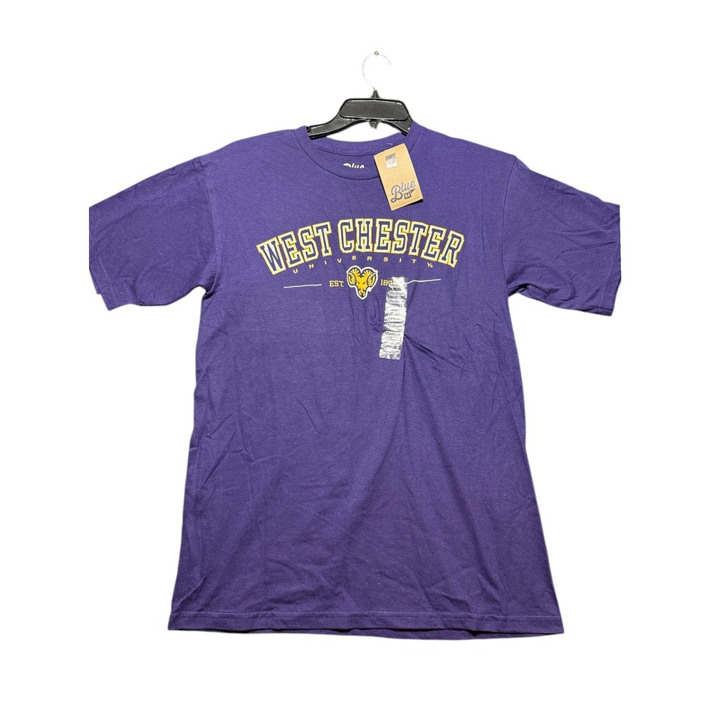 Blue 84 West Chester University T-Shirt Mens Medium Purple NWT Rams NCAA